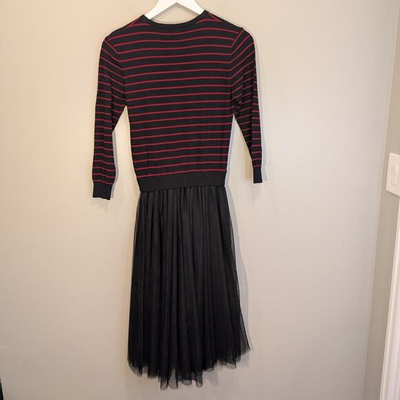 English Factory Dress TwoInOne Thule Skirt Ballet Goth Wednesday Adams - Size M - Picture 6 of 6